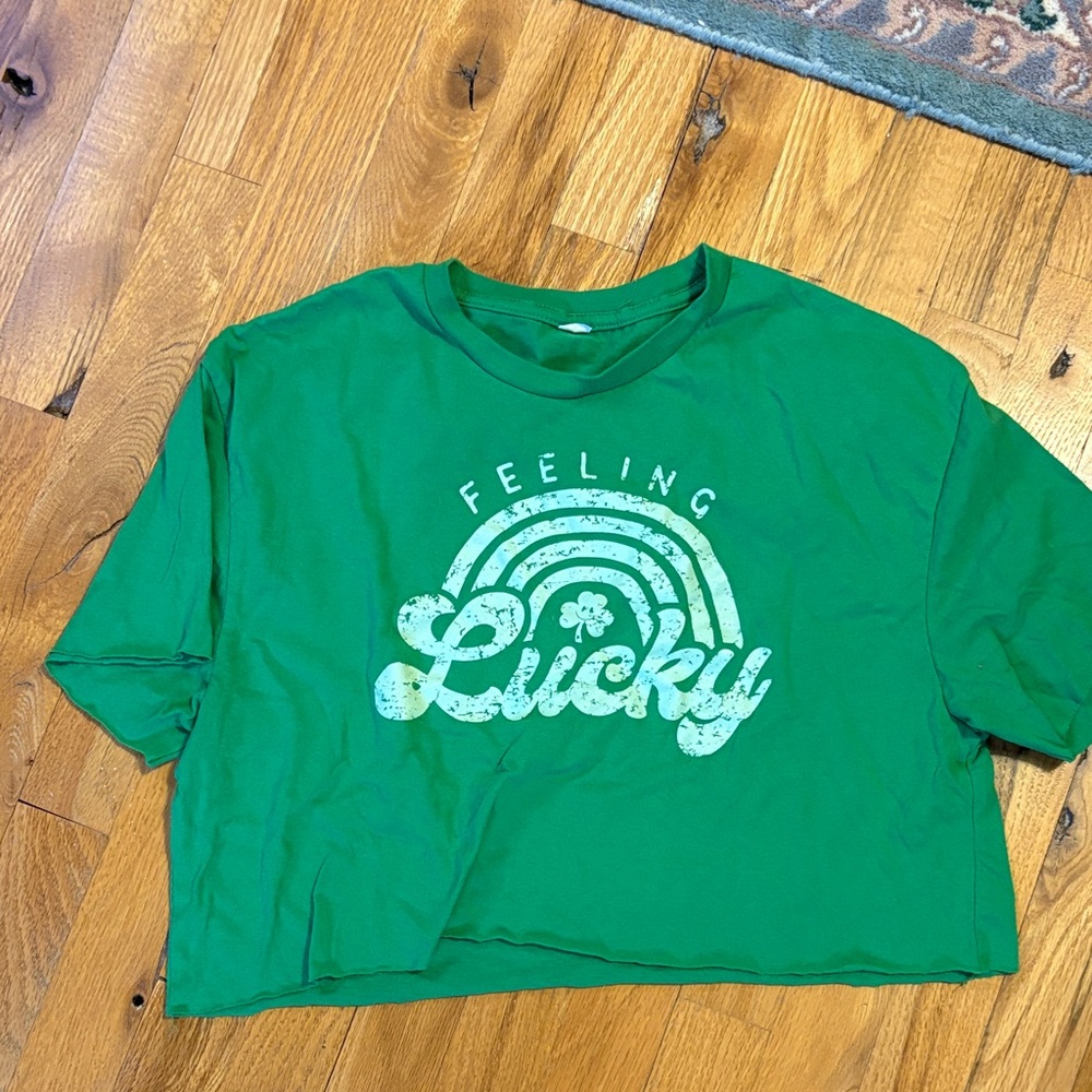 Feeling Lucky Green Graphic Tee